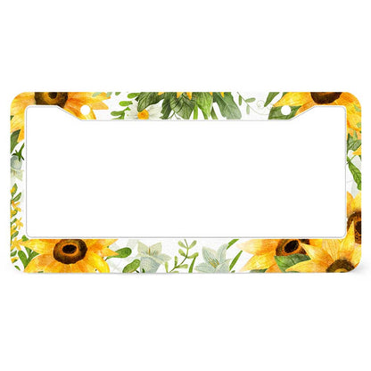 Single License Plate Frame with Two Round Holes